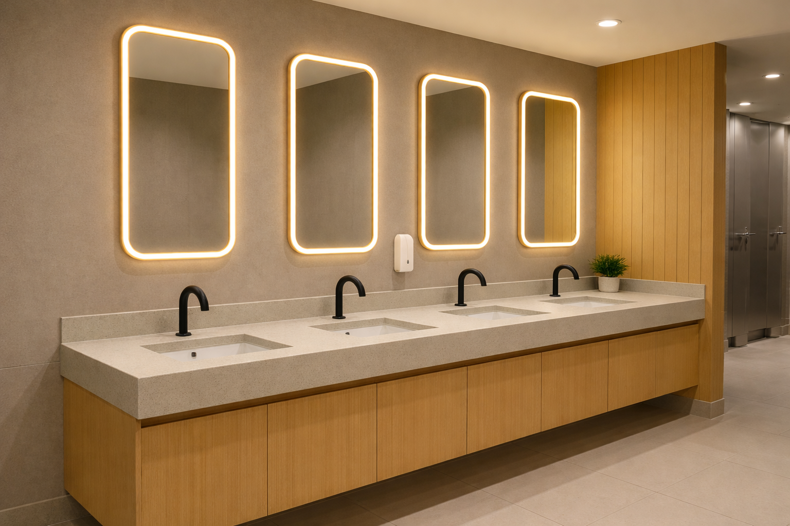 High-traffic sensor faucets designed for public restroom duty cycles